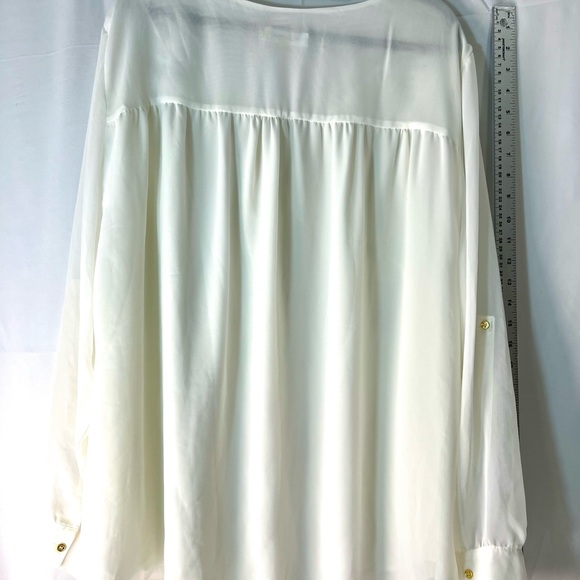 Calvin Klein Cream Blouse for Women - Picture 7 of 8
